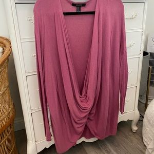 Mauve Crossover Sweater